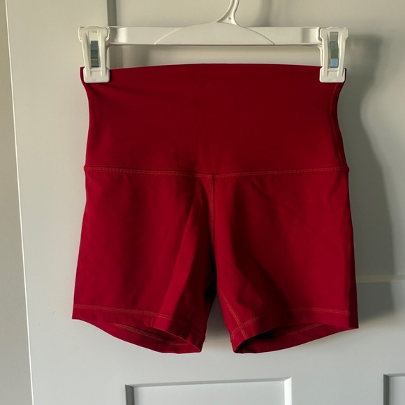 Brand new lululemon red align shorts - Picture 1 of 5
